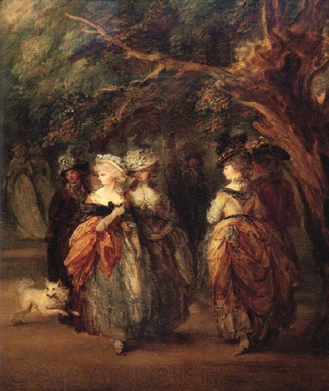 Thomas Gainsborough Details of The mall in St.James's Park